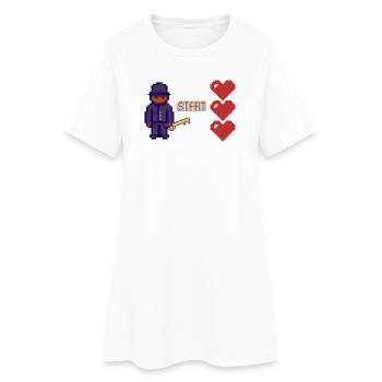 game love - Robe T-shirt Femme - blanc - Devant