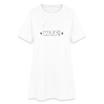WTF - Robe T-shirt Femme - blanc - Devant