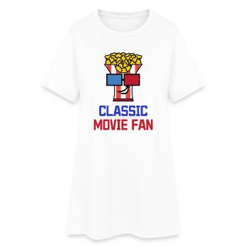 Popcorn Statement Films Filmabend Kinoaben - Robe T-shirt Femme - blanc - Devant