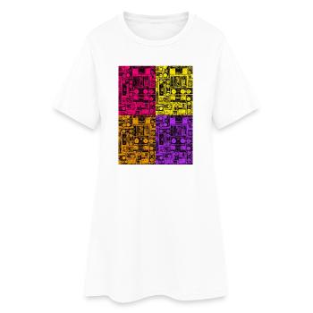 Music forever! - Women’s T-Shirt Dress - white - Front