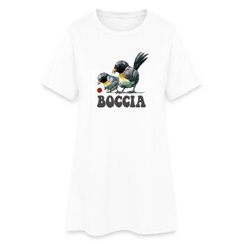 Oiseau joueur de boccia avec boules de boccia Boccia - Robe T-shirt Femme - blanc - Devant