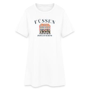 Füssen, Allgäu, Bayern, zeitlos schön, Altstadt - Frauen T-Shirt-Kleid - Weiß - Vorne