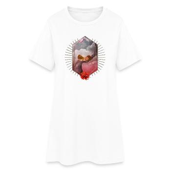 Cute sleeping fairy baby. - Women’s T-Shirt Dress - white - Front