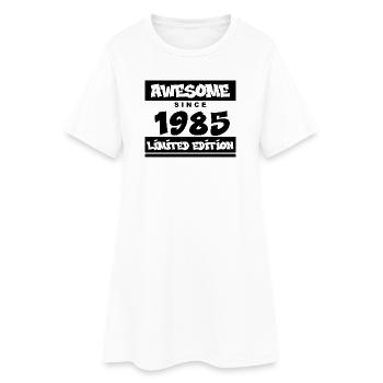 1985 - Jahrgang 1985 - Fantastisch seit 1985 - Frauen T-Shirt-Kleid - Weiß - Vorne