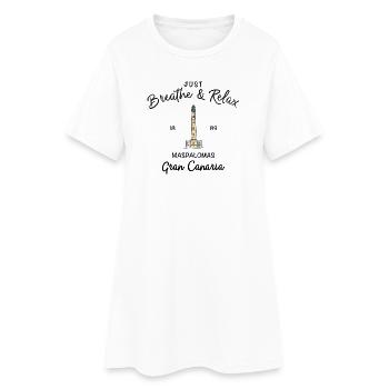 Gran Canaria, Relax, Maspalomas, Espagne - Robe T-shirt Femme - blanc - Devant