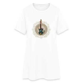 Guitare Fantasy - Robe T-shirt Femme - blanc - Devant