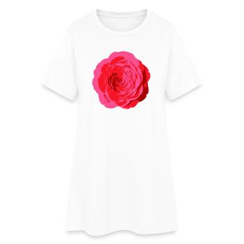 Fleur - Robe T-shirt Femme - blanc - Devant