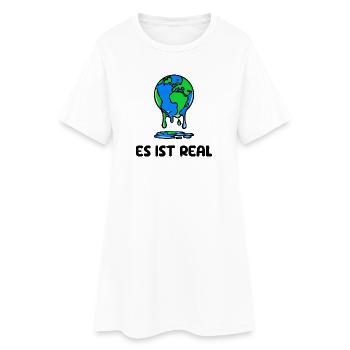 Umwelt Mutter Erde Natur Statement Naturschutz - Frauen T-Shirt-Kleid - Weiß - Vorne