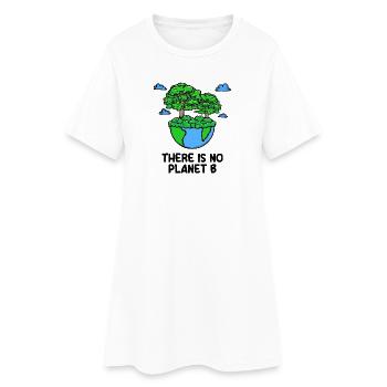 Déclaration de l’arbre environnementaliste de l’environnement de la planète Terre - Robe T-shirt Femme - blanc - Devant
