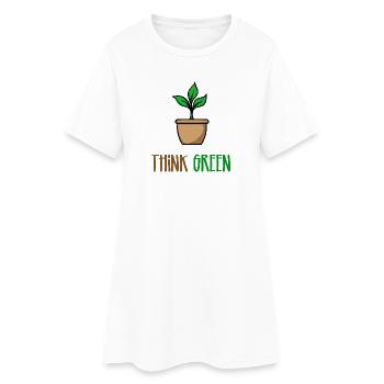Arbre Environnement Déclaration Durabilité Terre Nature - Robe T-shirt Femme - blanc - Devant