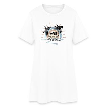 Vie à la plage Sunrise Arc - Robe T-shirt Femme - blanc - Devant