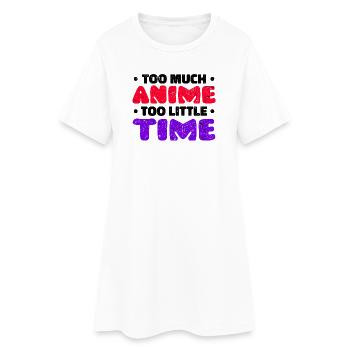 Anime Déclaration Dessin animé Manga Bande dessinée Mangastyle - Robe T-shirt Femme - blanc - Devant