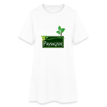Paysagiste - Robe T-shirt Femme - blanc - Devant