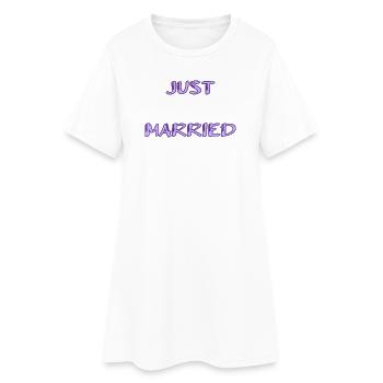 HEILIGER VALENTINSTAG. Junggesellinnenabschied. ICH LIEBE DICH. ICH LIEBE DICH. LIEBE - Frauen T-Shirt-Kleid - Weiß - Vorne