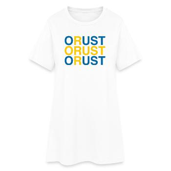 ORUST Sverige Suède Suède Drapeau - Robe T-shirt Femme - blanc - Devant