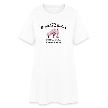 Corée du Sud, Relax, Phare de la péninsule d’Homigot - Robe T-shirt Femme - blanc - Devant