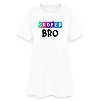 Großer Bruder Bro Statement Bruderherz Geschwister - Frauen T-Shirt-Kleid - Weiß - Vorne