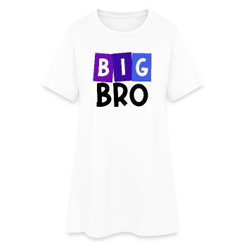 Fier Big Brother Brother Déclaration du cœur du frère Bro - Robe T-shirt Femme - blanc - Devant