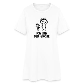 Großer Bruder Bruderherz Statement Geschwister - Frauen T-Shirt-Kleid - Weiß - Vorne