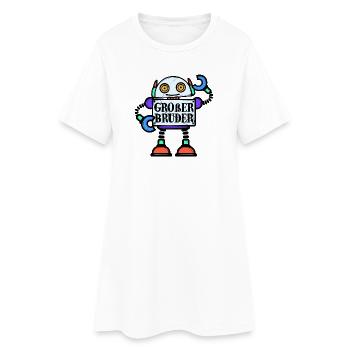 Geschwister Spruch Stolzer Großer Bruder Bro - Frauen T-Shirt-Kleid - Weiß - Vorne