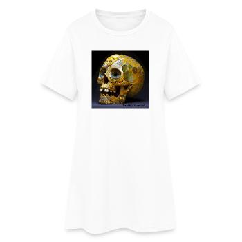 Death is beautiful 01 - Robe T-shirt Femme - blanc - Devant