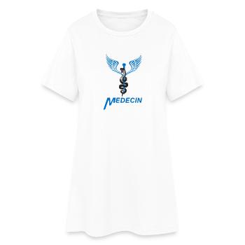 Médecin - Robe T-shirt Femme - blanc - Devant