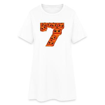NUMÉRO 7 - COSTUMES D’HALLOWEEN - Robe T-shirt Femme - blanc - Devant