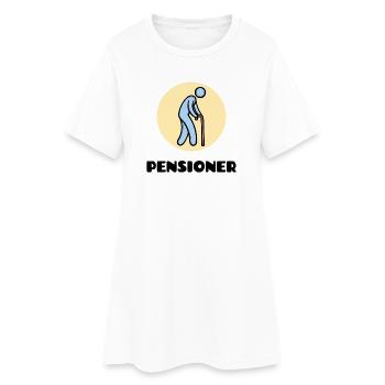 Pensionär Spruch Ruhestand Lebensabend Rente - Frauen T-Shirt-Kleid - Weiß - Vorne