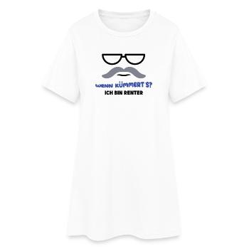 Ruhestand Statement Pensionist Pension Abschied - Frauen T-Shirt-Kleid - Weiß - Vorne