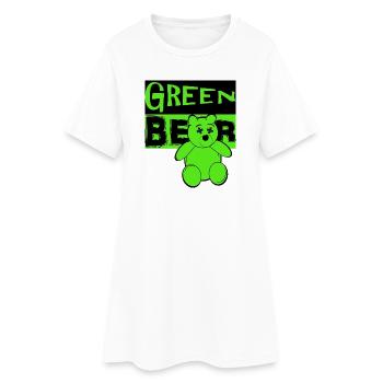 Green Bear - Robe T-shirt Femme - blanc - Devant