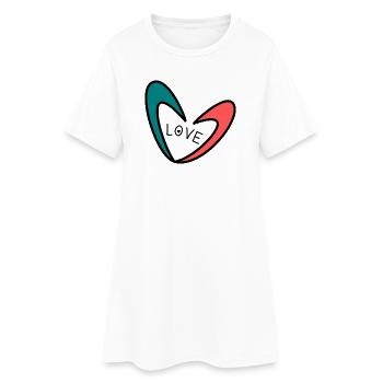 CHRISTMAS. YEAR. ANNIVERSARY. RETIREMENT. DAD. MAMAM. - Women’s T-Shirt Dress - white - Front