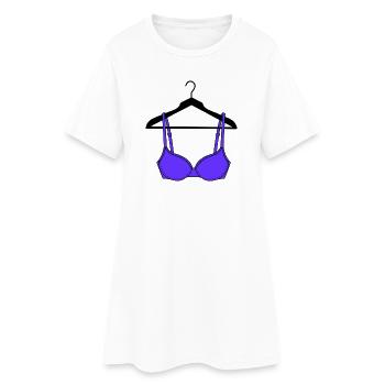 Soutien-gorge bleu au cintre - Robe T-shirt Femme - blanc - Devant