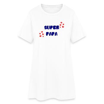 NOËL. ANNEE. ANNIVERSAIRE. RETRAITE. PAPA. MAMAM. - Robe T-shirt Femme - blanc - Devant