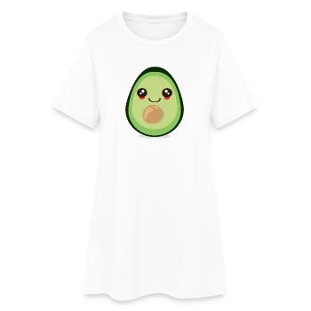 MIGNON FRUIT D’AVOCAT KAWAII - Robe T-shirt Femme - blanc - Devant