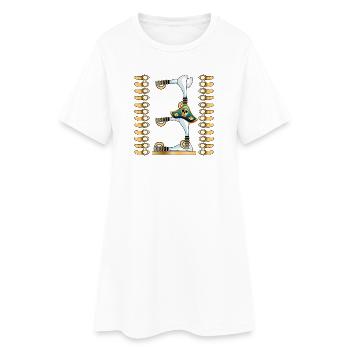 3rd Children's Birthday Party - NUMBER THREE - PIRATES - Women’s T-Shirt Dress - white - Front