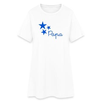 NOËL. ANNEE. ANNIVERSAIRE. RETRAITE. PAPA. MAMAM. - Robe T-shirt Femme - blanc - Devant