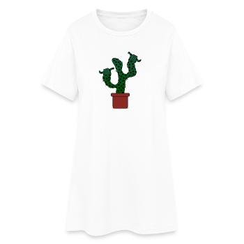 PLANTES GRASSES CACTUS CACTUS SURF - Robe T-shirt Femme - blanc - Devant