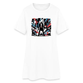 Chaos de la ville - Robe T-shirt Femme - blanc - Devant