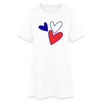 CHRISTMAS. YEAR. ANNIVERSARY. RETIREMENT. DAD. MAMAM. - Women’s T-Shirt Dress - white - Front