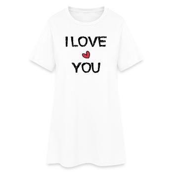 CHRISTMAS. YEAR. ANNIVERSARY. RETIREMENT. DAD. MAMAM. - Women’s T-Shirt Dress - white - Front