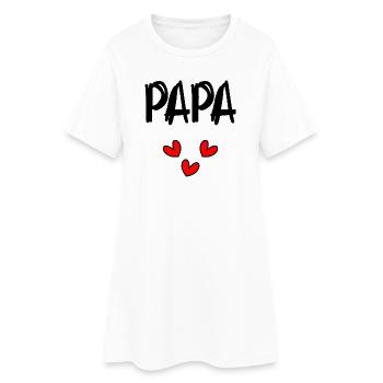 CHRISTMAS. YEAR. ANNIVERSARY. RETIREMENT. DAD. MAMAM. - Women’s T-Shirt Dress - white - Front