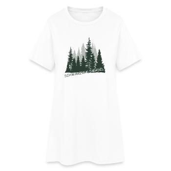 Schwarzwaldmädel - Frauen T-Shirt-Kleid - Weiß - Vorne