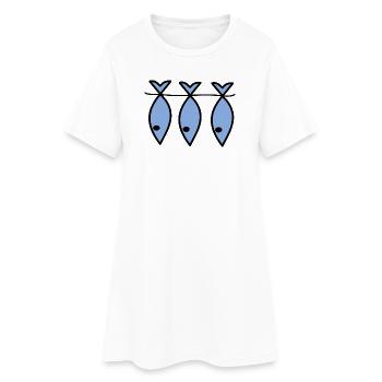RETIREMENT. HAPPY RETIREMENT. HAPPY RETIREMENT. - Women’s T-Shirt Dress - white - Front
