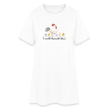 I Will Hendl This Österreich Dialekt Spruch - Frauen T-Shirt-Kleid - Weiß - Vorne