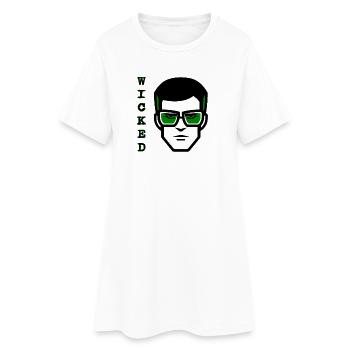 Roger Wicked - Robe T-shirt Femme - blanc - Devant