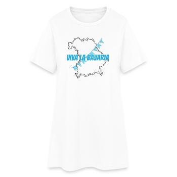 Viva La Bavaria :-) - Frauen T-Shirt-Kleid - Weiß - Vorne