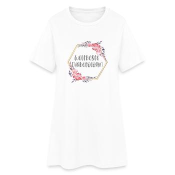 Diabetologin Ärztin Doktorin Beruf Geschenk - Frauen T-Shirt-Kleid - Weiß - Vorne