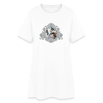 Snowman in time! - Women’s T-Shirt Dress - white - Front