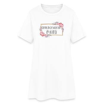 Schweiz Graubünden Mädchen Heimat Geschenk - Frauen T-Shirt-Kleid - Weiß - Vorne