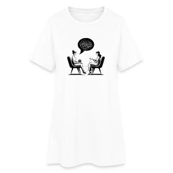 psychothérapie - Robe T-shirt Femme - blanc - Devant